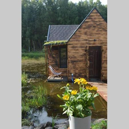 Heather Hut, Off-Grid Cottage On A Pond+2 Ha Darzkowo Esterno foto